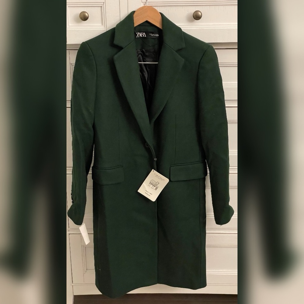 Zara Dark Green Coat